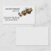 Carte de visite de suppression de la neige (Devant / Derrière)