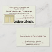 Carte de visite de suppression du comptoir d'armoi (Devant / Derrière)