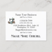 Carte de visite de surface inclinée (Dos)