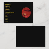 Carte de visite de sushi (Devant / Derrière)