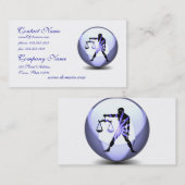 Carte de visite de symbole de Balance (Devant / Derrière)