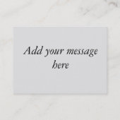 Carte de visite de sympathie de perte d'animal (Dos)