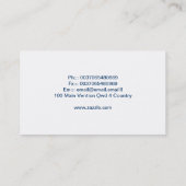 carte de visite de système de sang de coeur (Dos)