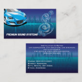 Carte de visite de systèmes audio de voiture (Devant / Derrière)