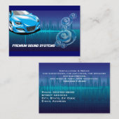 Carte de visite de systèmes audio de voiture (Devant / Derrière)