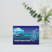 Carte de visite de systèmes audio de voiture (Debout devant)