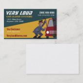 Carte de visite de systèmes d'alarme de voiture (Devant / Derrière)