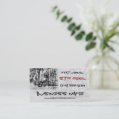 Carte de visite de T-shirt de Web de conception (Debout devant)