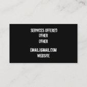 carte de visite de tabagisme de marchand de ffl (Dos)