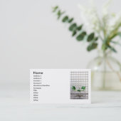 Carte de visite de table Café (Debout devant)