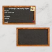 Carte de visite de tableau de professeur (Devant / Derrière)