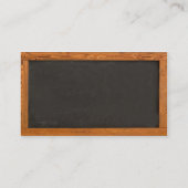 Carte de visite de tableau de professeur (Dos)