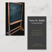 Carte de visite de tableau noir (Devant / Derrière)