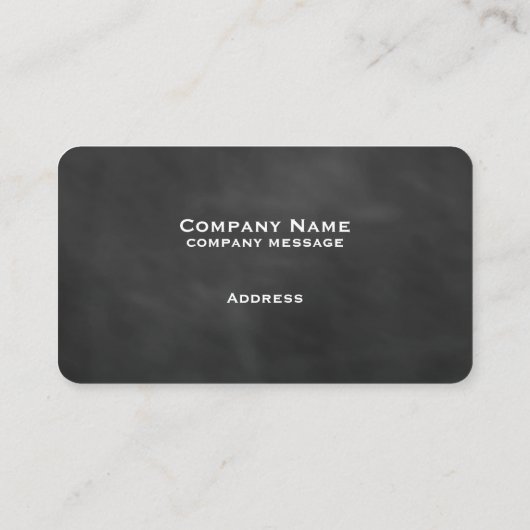 Carte de visite de tableau noir (Dos)
