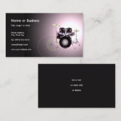 Carte de visite de tambours (Devant / Derrière)