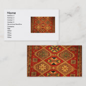 Carte de visite de tapis (Devant / Derrière)