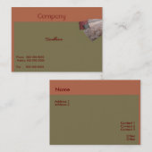 Carte de visite de tapis (Devant / Derrière)