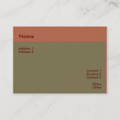 Carte de visite de tapis (Dos)