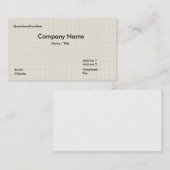 Carte de visite de tapis de Tatami (Devant / Derrière)