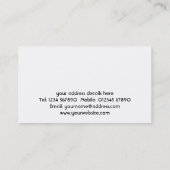 Carte de visite de tapis rouge (Dos)