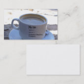 Carte de visite de tasse de café (Devant / Derrière)
