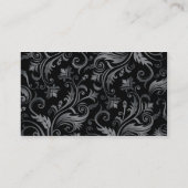 Carte de visite de tatouage d'ornement noir classi (Dos)