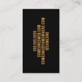 Carte de visite de tatouage Witchstal Moon & Stars (Dos)