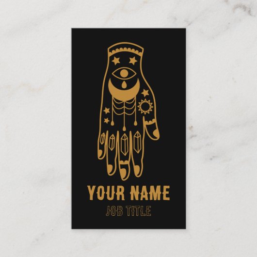 Carte de visite de tatouage Witchstal Moon & Stars (Devant)