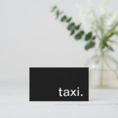Carte de visite de taxi (Debout devant)