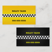 Carte de visite de taxi (Devant / Derrière)