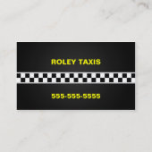 Carte de visite de taxi (Dos)