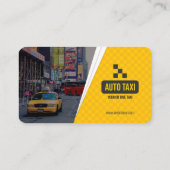 Carte de visite de taxi moderne (Dos)