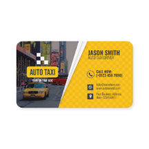 Carte de visite de taxi moderne