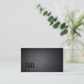 Carte de visite de taxi professionnel Black Out (Debout devant)
