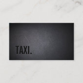 Carte de visite de taxi professionnel Black Out (Devant)