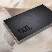 Carte de visite de taxi professionnel Black Out