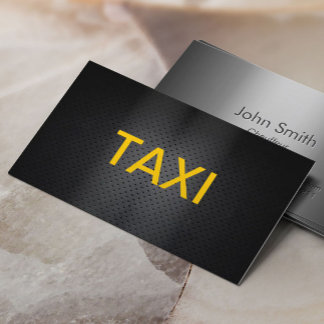Carte de visite de taxi professionnel Bold