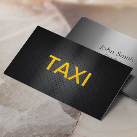 Carte de visite de taxi professionnel Bold