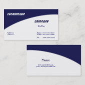 Carte de visite de technicien (Devant / Derrière)