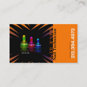 Carte de visite de technicien/artiste/manucure de