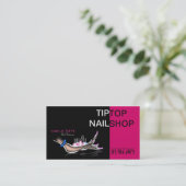 Carte de visite de technicien/artiste/manucure de (Debout devant)