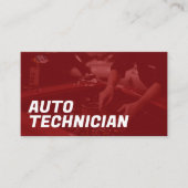 Carte de visite de technicien automobile (Devant)