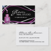 Carte de visite de technicien de clou (Devant / Derrière)