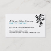 Carte de visite de technicien de clou (Dos)