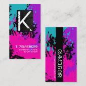 Carte de visite de technicien de clou de (Devant / Derrière)