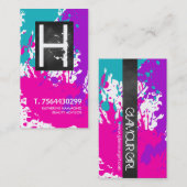 Carte de visite de technicien de clou de (Devant / Derrière)