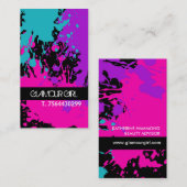 Carte de visite de technicien de clou de (Devant / Derrière)