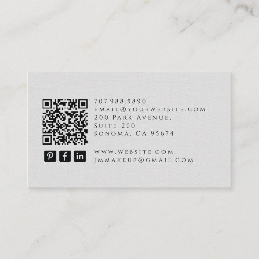 Carte de visite de technicien de clou de Tarot (Dos)