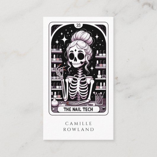 Carte de visite de technicien de clou de Tarot (Devant)