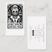 Carte de visite de technicien de clou de Tarot (Devant / Derrière)